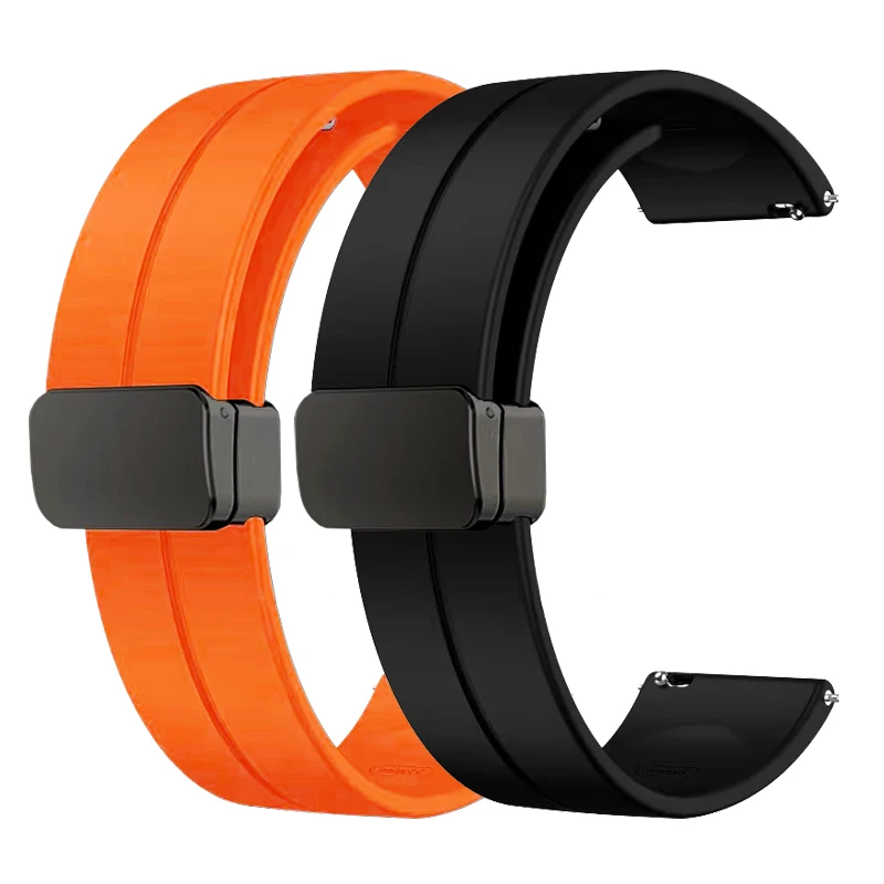 Correa de hebilla magnética Universal para Huami Amazfit GTR 4 3 Pro 2 2e / GTS 4 3 2 Mini GTR4, pulsera de silicona de 20mm y 22mm