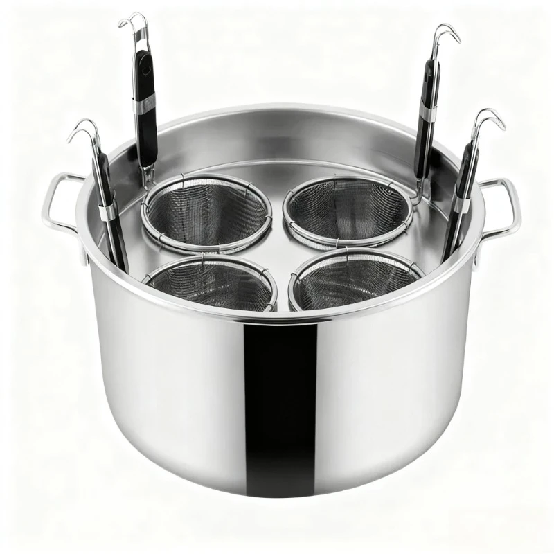

Large Capacity, Induction Cooker, Stewed Soup Stainless Steel Cooking Noodle Pot Soup Bucket
