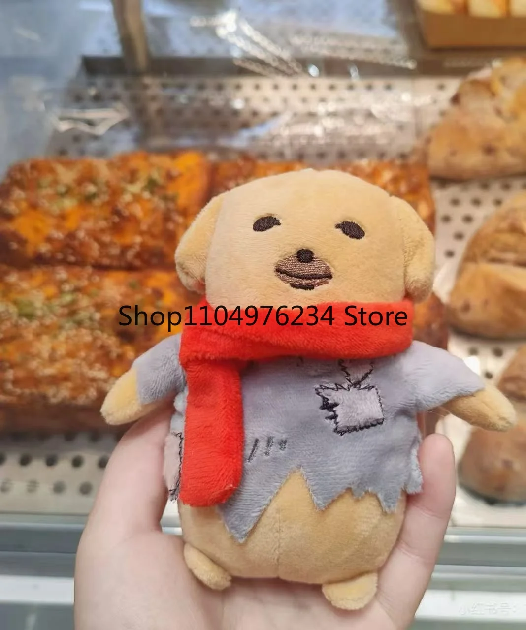 12cm Pluszowa Lalka Piesek w Sosie Dip, Koreański Popularny Szczeniak, Głodny Zmęczony Pies, Miękka Wypchana Zabawka, Oryginalne Śmieszne Zawieszki, Prezenty dla Dzieci