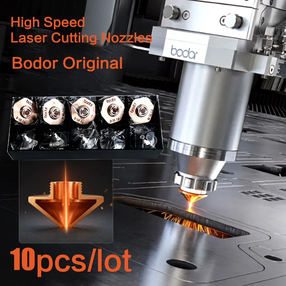 10pcs Bodor High Speed Laser Cutting Nozzles D28 H15 Single Double Caliber 1.2mm 1.4mm 1.6mm For Bodor CNC Laser Cutting Head