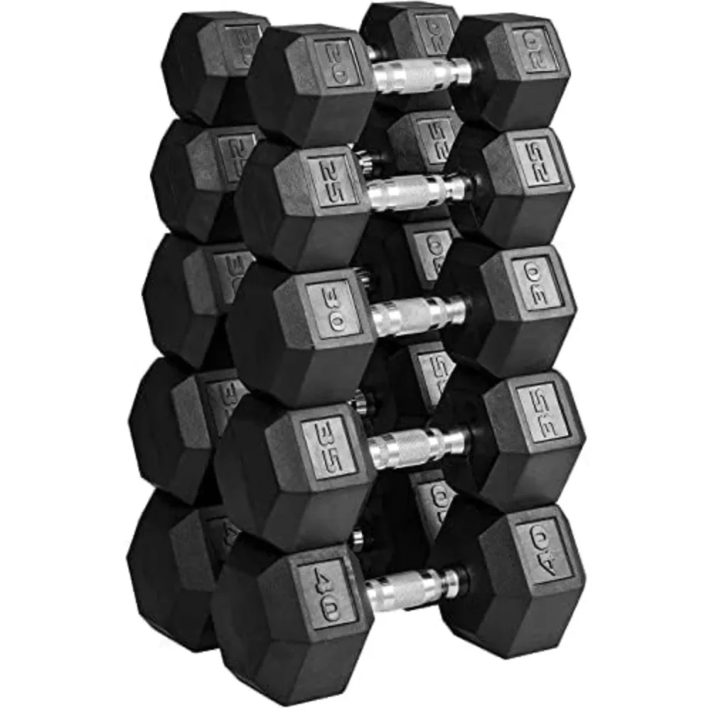 

Dumbbell Set, Rubber Bag Hexagonal Dumbbell, Free Weight Dumbbell Set, Household Weight Dumbbell Set, No Frame