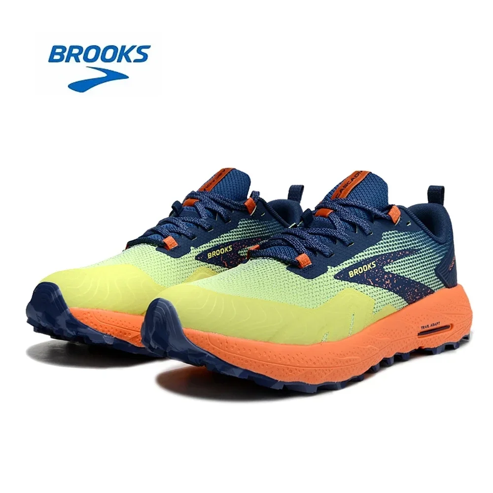 

Cascadia 17 Light yellow green BROOKS Running Shoes Women Men Long-Distance Road Sport Training Casual Sneakers