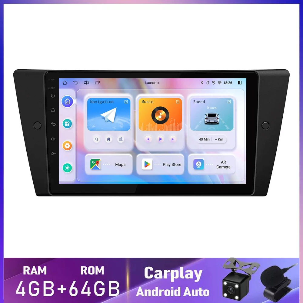 

8G+256G Car Radio For BMW 3 Series E90 E91 E92 E93 Wireless CarPlay Android Auto Multimedia Player GPS 2din autoradio Navi GPS