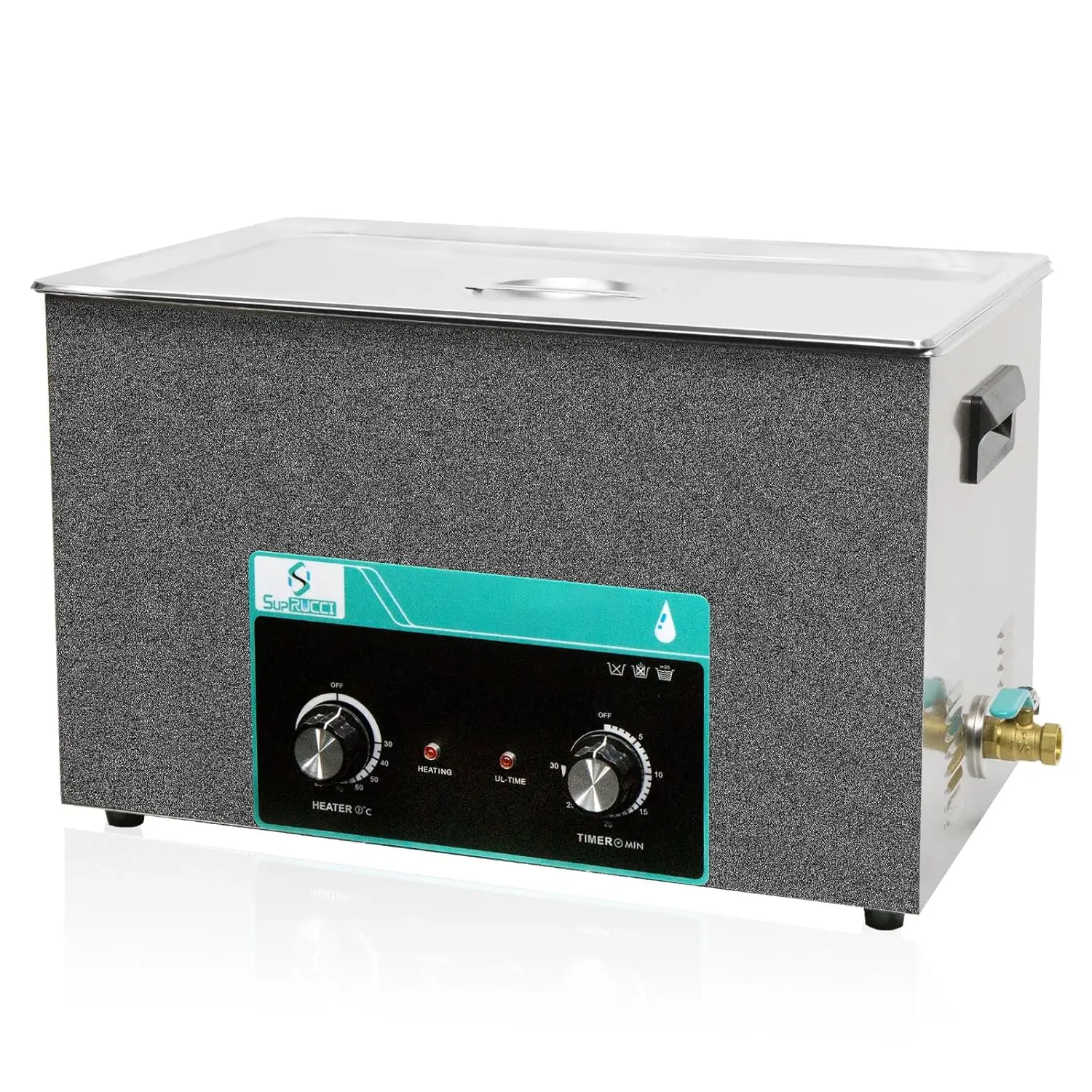 ヒータータイマー付き洗浄機,3D樹脂プリント部品,キャブレター,回路基板,30l,600w