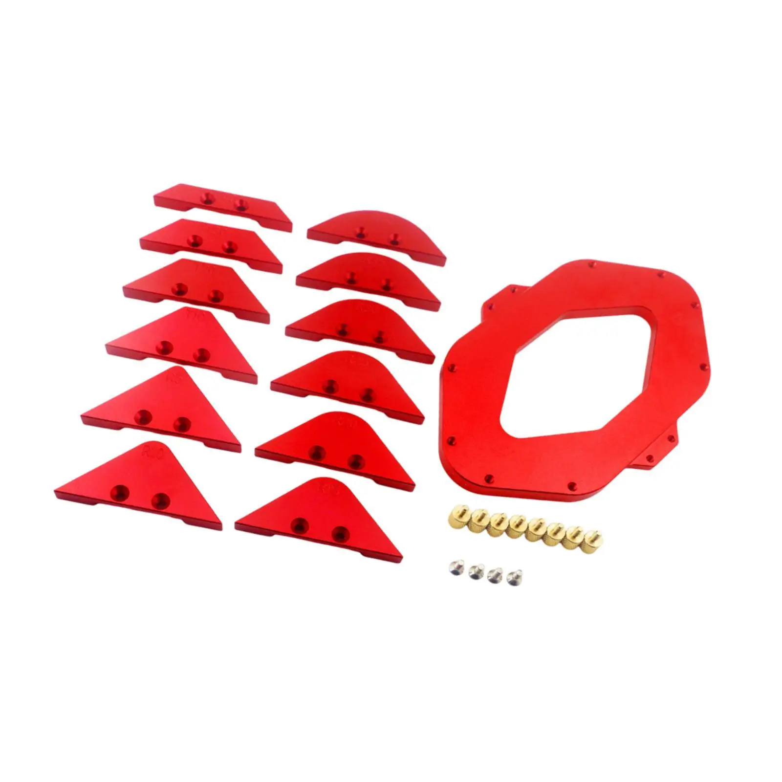 Corner Routing Template Auxiliary Tools Wooden Board Cutting Sturdy Wear Resistant Trimming Machine Round Corner Radius Template