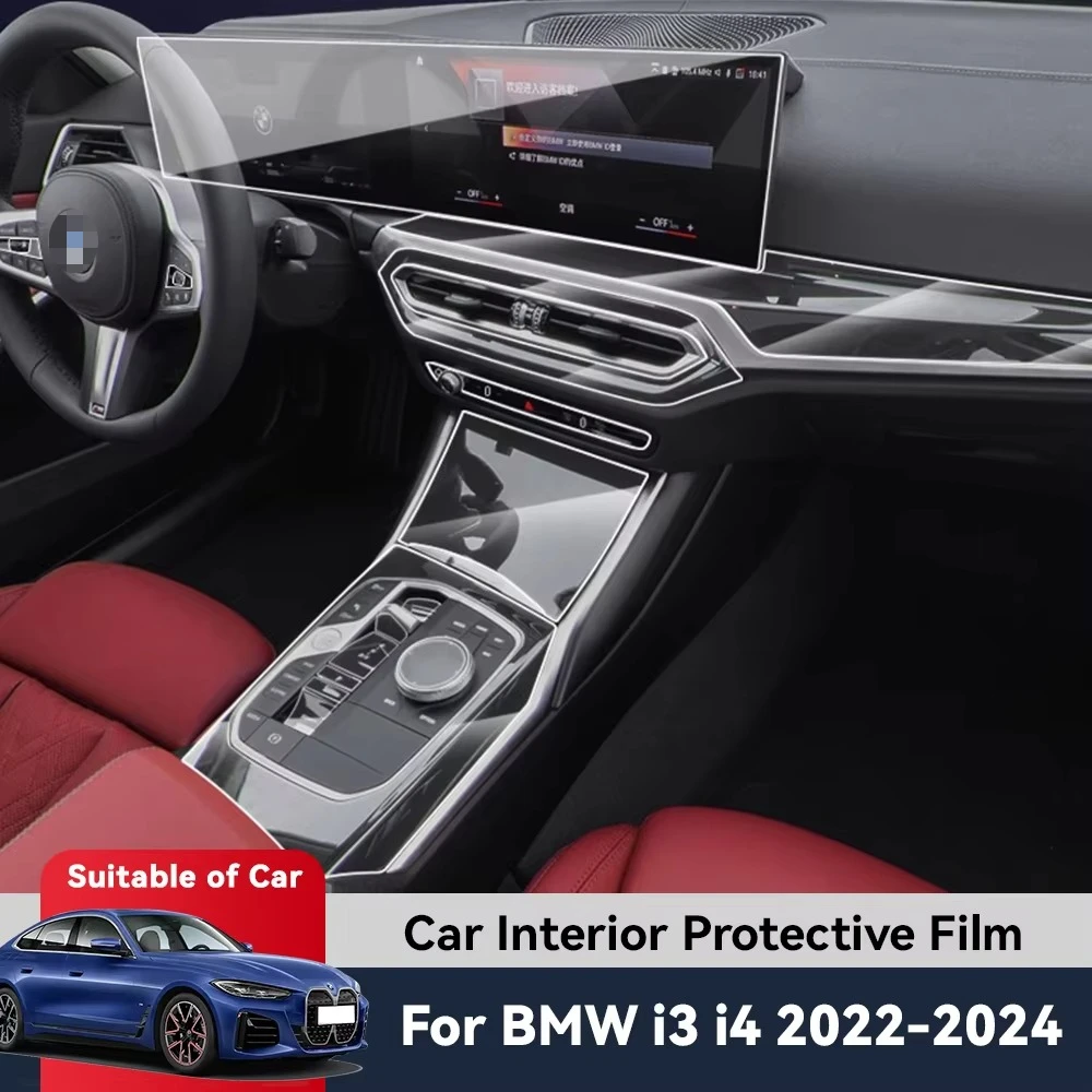 Auto Central Control Screen TPU Navigation Anti Scratch interior Protection Film GPS Navigation For BMW I3 I4 2022 2023 2024