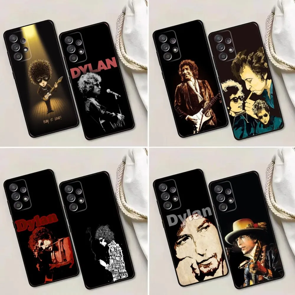 Classic B-Bob D-Dylan Phone Case For Samsung Galaxy A13,A21s,A22,A31,A32,A52,A53,A71,A80,A91 Soft Black Phone Cover