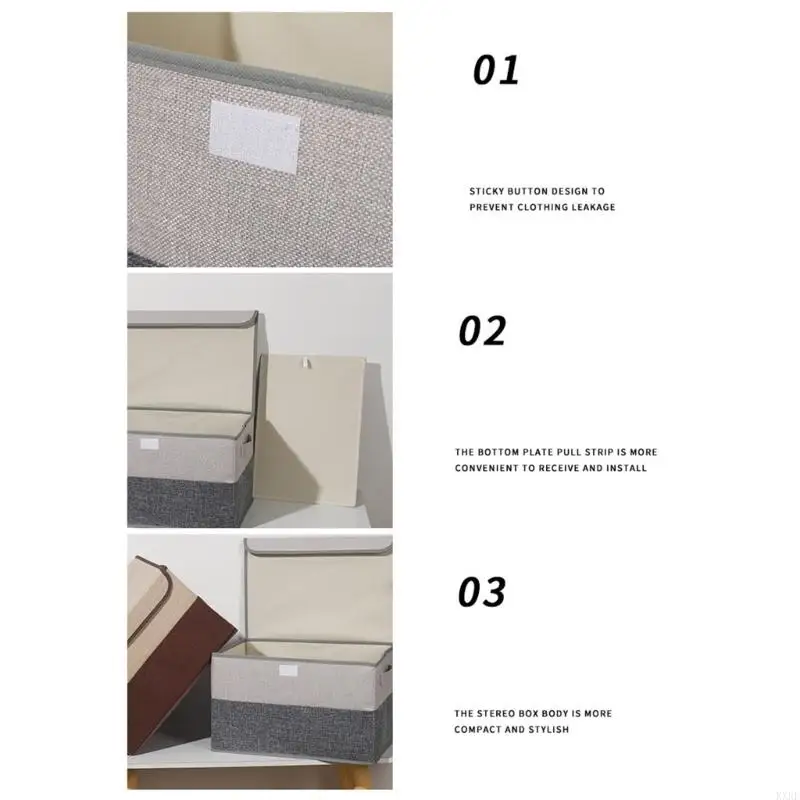 Armoires pliables boîte rangement des vêtements pliables organisateurs coton convivial kxre
