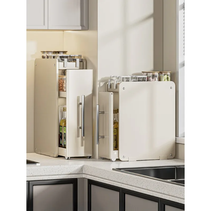 

Flagship store, seasoning rack, kitchen crack, narrow side storage box, multi-functional pull-out cabinet