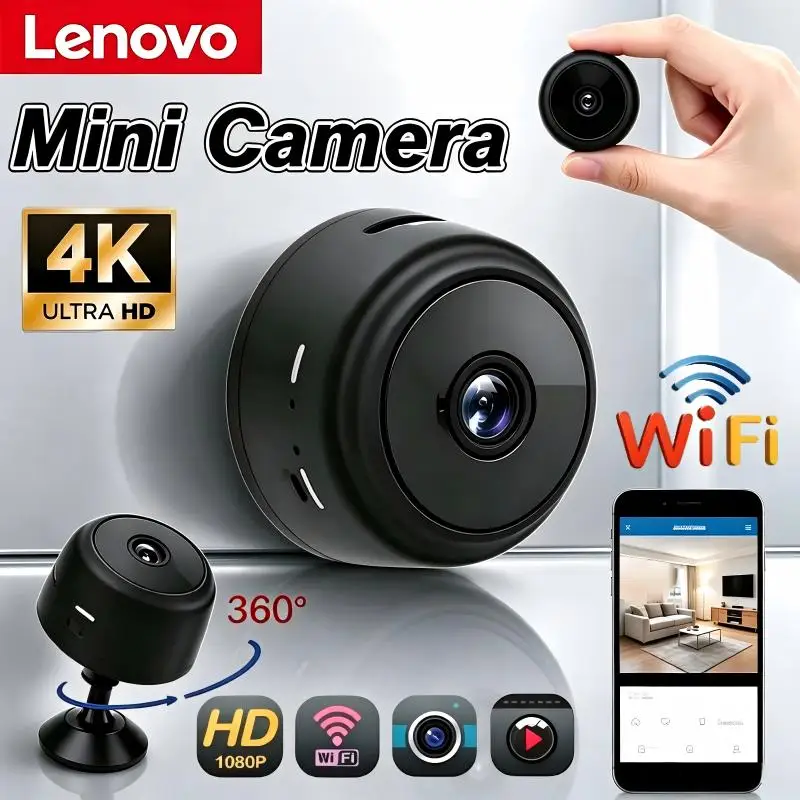 Lenovo 1080P Mini Camera WiFi Wireless Security Protection Remote Monitor Camcorders Video Surveillance Smart Home HD Camera New