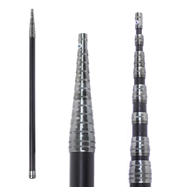 

30ft 12 Sections Carbon Fiber Custom Paint Roller Extension Rod Window Cleaning Tools Accessories Telescopic Pole