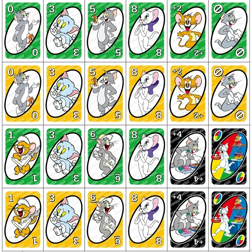 New Dragon Ball Uno No mercy Game Board Hello Kitty Games UNO Cards Table Family Party Entertainment Toys Kid Birthday Christmas