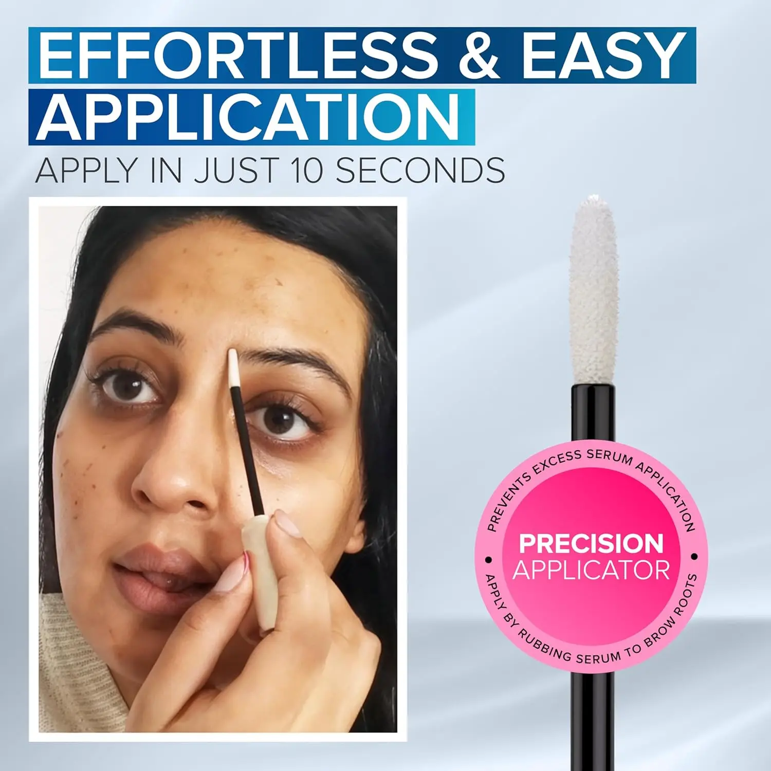 Sérum avancé pour la croissance des sourcils pour sourcils plus épais et plus épais - Formule naturelle (8 ml)