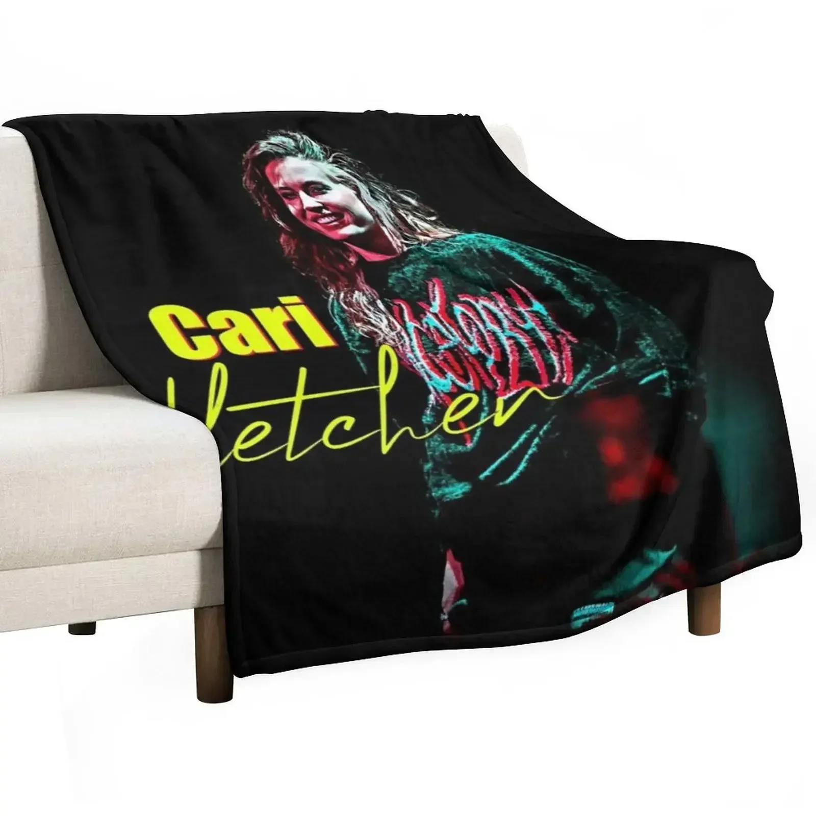 cari fletcher Throw Blanket Shaggy Furry Soft Blanket for Bedroom Living Room