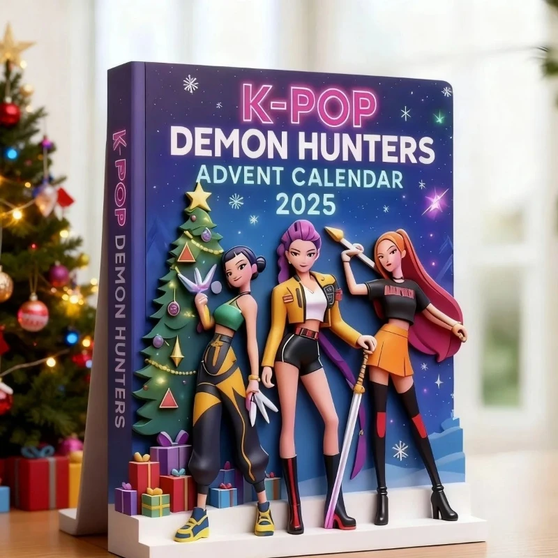 Adorno de árbol de Navidad de cazador de demonios acrílico, caja ciega de Adviento estilo Kpop, decoración gótica bonita para vacaciones, regalo para adolescentes y mujeres