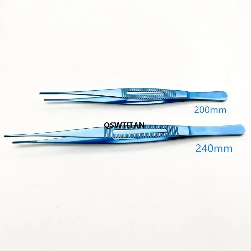 티타늄 혈관 집게 눈꺼풀 도구 심장 해부용 집게 평평한 손잡이 무손상 수술용 핀셋
