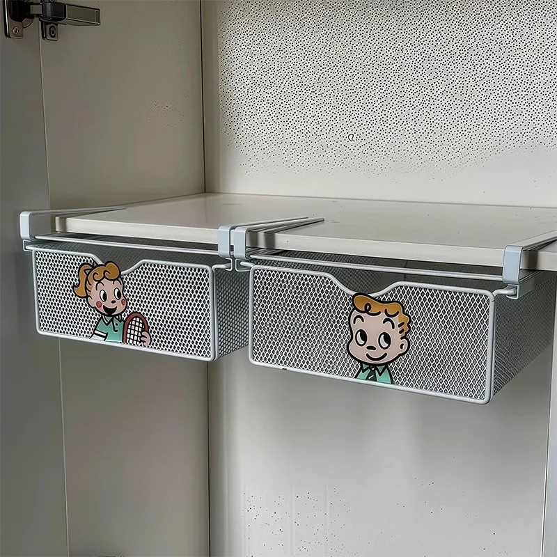 صندوق تخزين على شكل درج، تعليق الملابس الداخلية، تخزين مصنف، سلة معلقة، تعليق خزانة الملابس، قطعة أثرية لتنظيم الجوارب #6