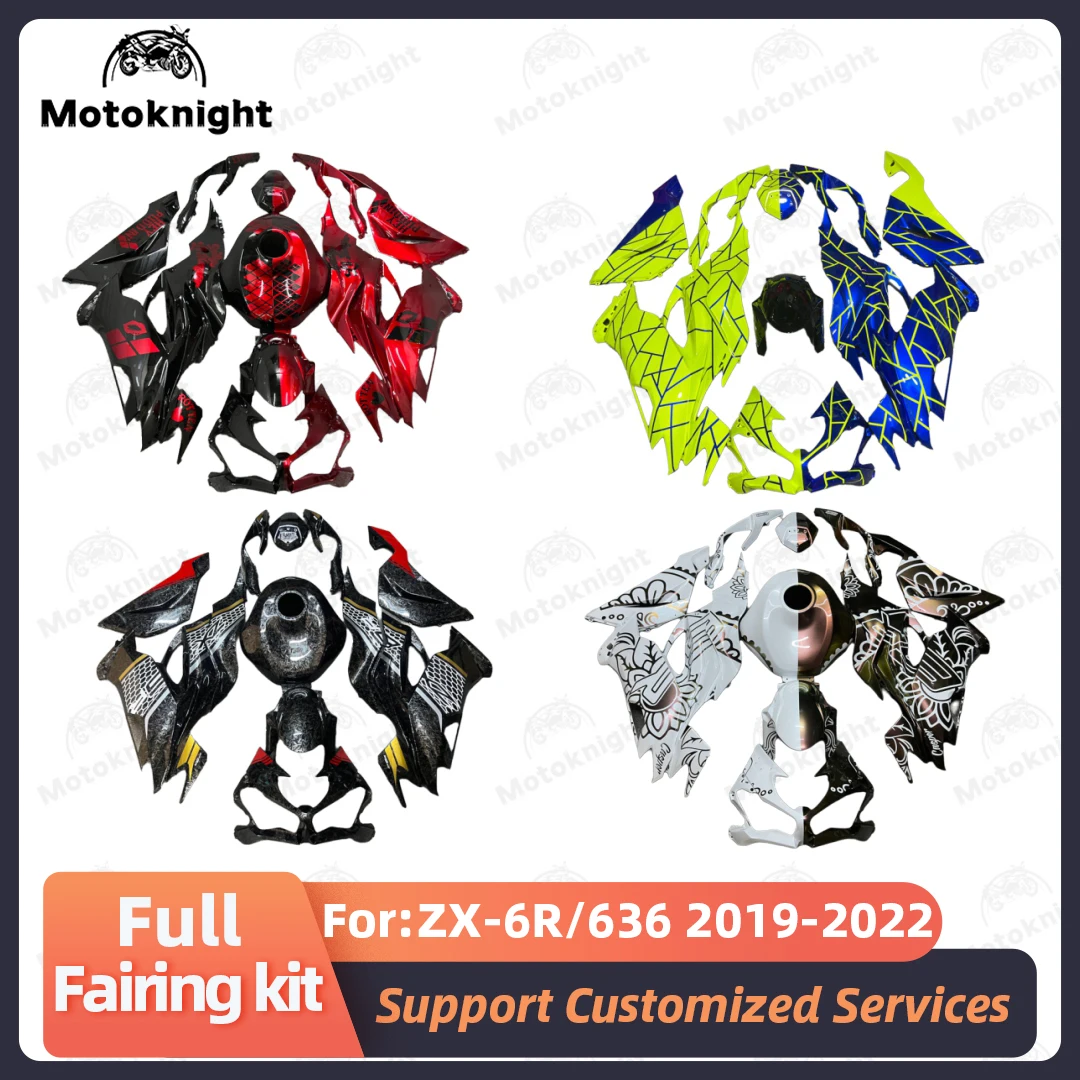 Fit For Kawasaki ZX-6R 636 ZX6R 2019-2022 2021 Fairing Kit Full Set Motorcycle Fairing Painted Bodywork New ABS Plastic 4 Gifts