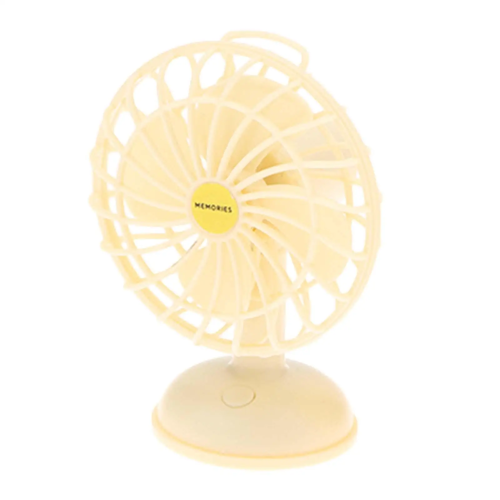 Ventilateur de bureau de maison de courses, vitesse réglable, mini brittop, faveurs de fête, mini pièce, micro accessoire de paysage, 1:12, 1:6