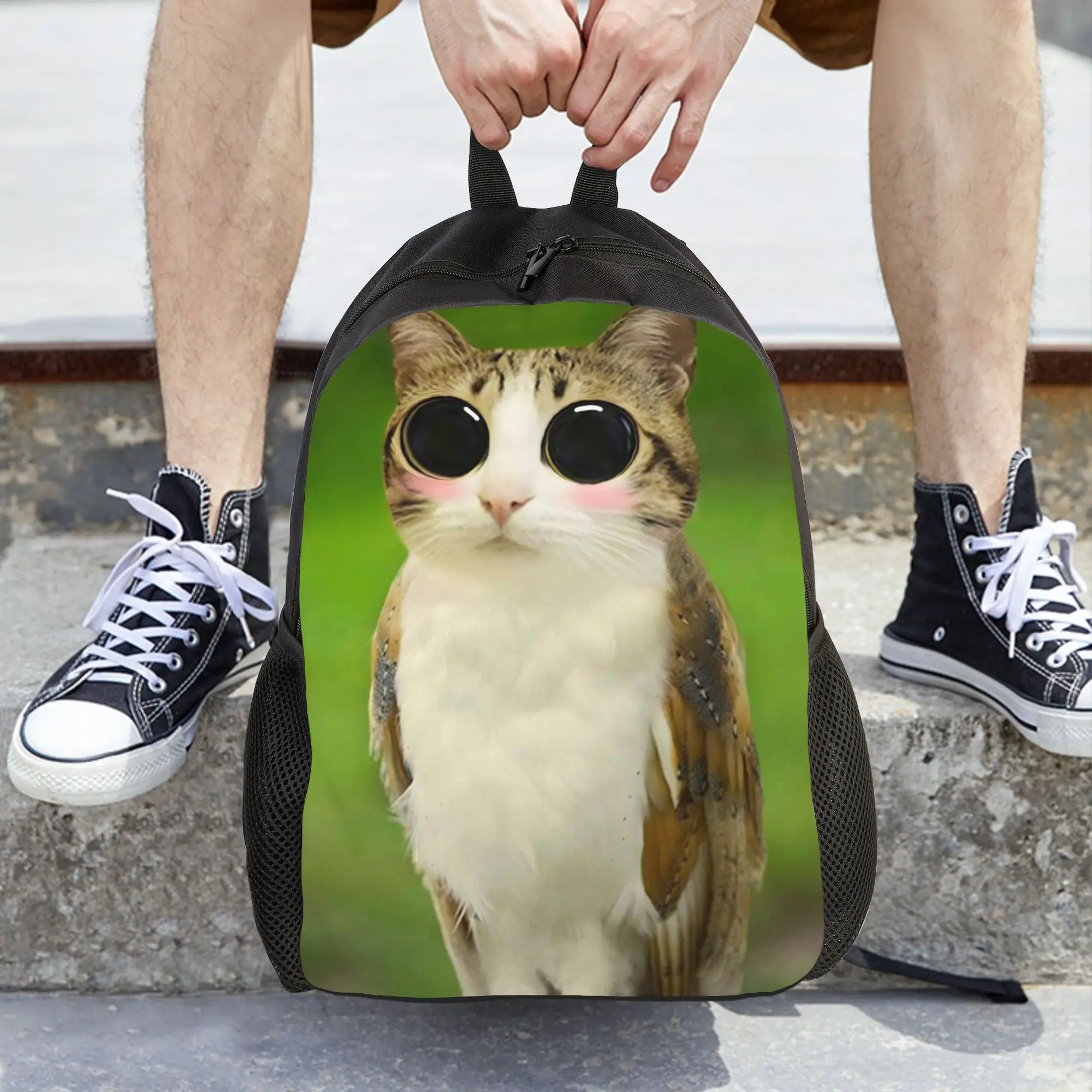

Женский рюкзак Meowl Cat Owl Meme, модный студенческий школьный рюкзак, компьютерный рюкзак для мальчиков и девочек, дорожная сумка через плечо