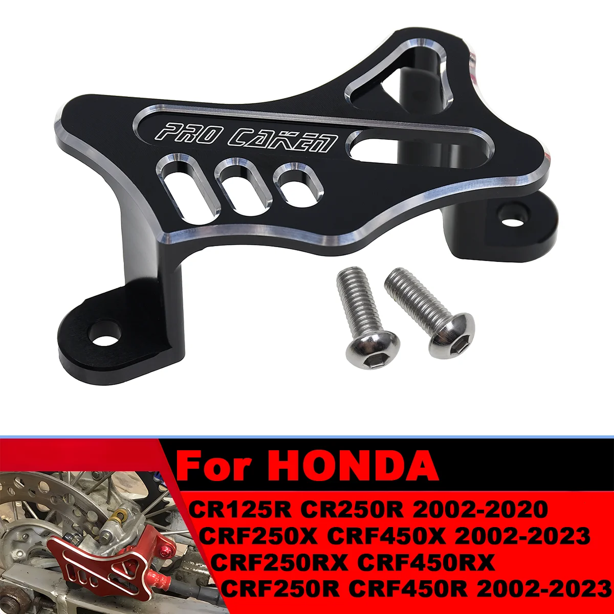 

Motorcycle Rear Brake Caliper Guard For Honda CR CRF CR125R CR250R CRF250RX CRF250R CRF250X CRF450X CRF450L CRF450R 2002-2023