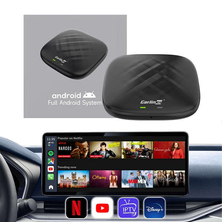 

Carlinkit Dongle Wireless Carplay Streaming Ai Box Android 13 Adapter Carplay Android Auto 4G 64GB Usb Carplay