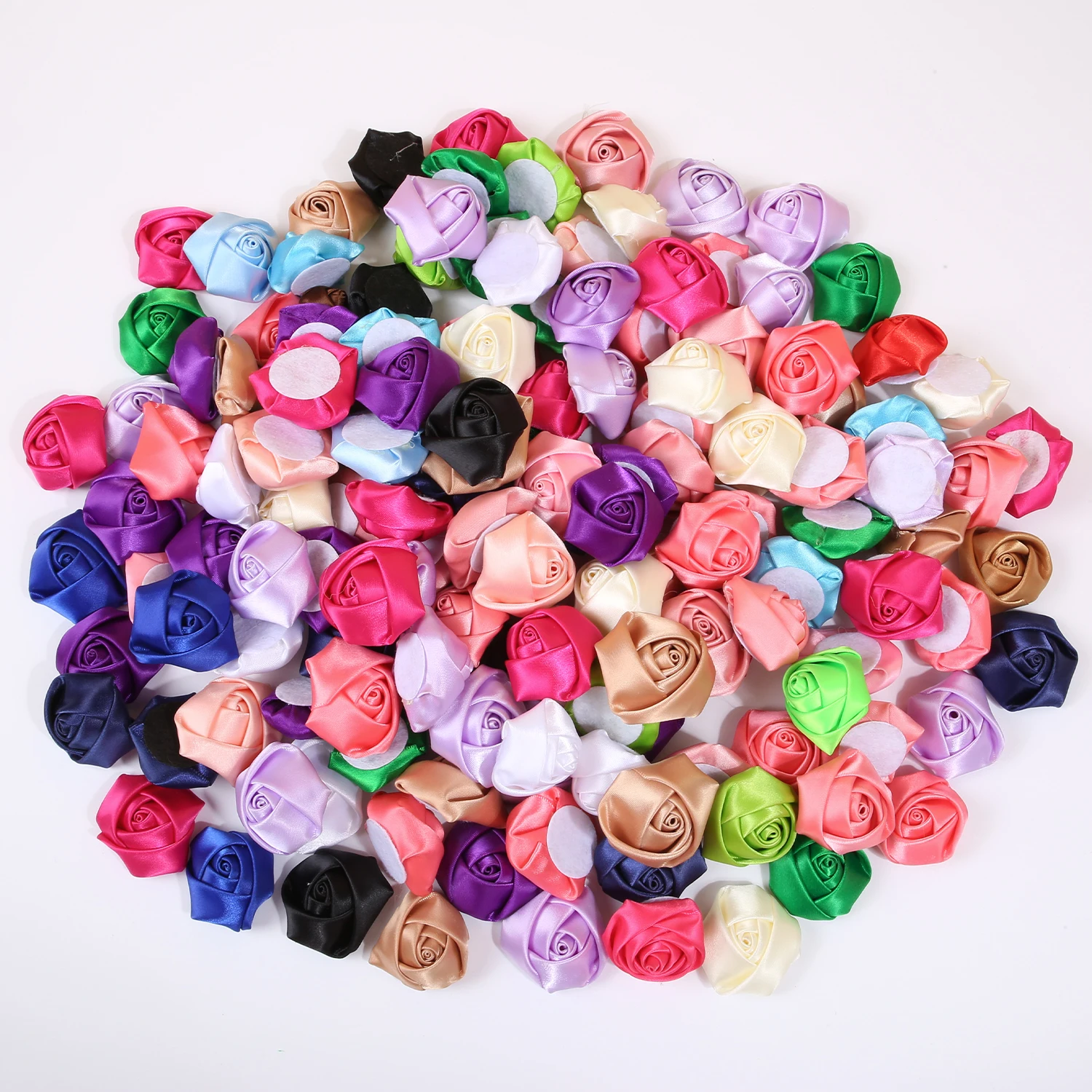 

20/40pcs Random Colors 1.57in 4cm Solid Colors Stain Rose Bud Accessories For DIY Gift Bag Brooch Clothing Hat Decor Accessories