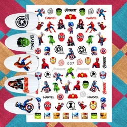 Disney 3D Adhesive Nail Stickers Nail Art Accessories Hulk Spider-Man Rat Noble Nail Decorative Decals DIY Nail Art Supplies