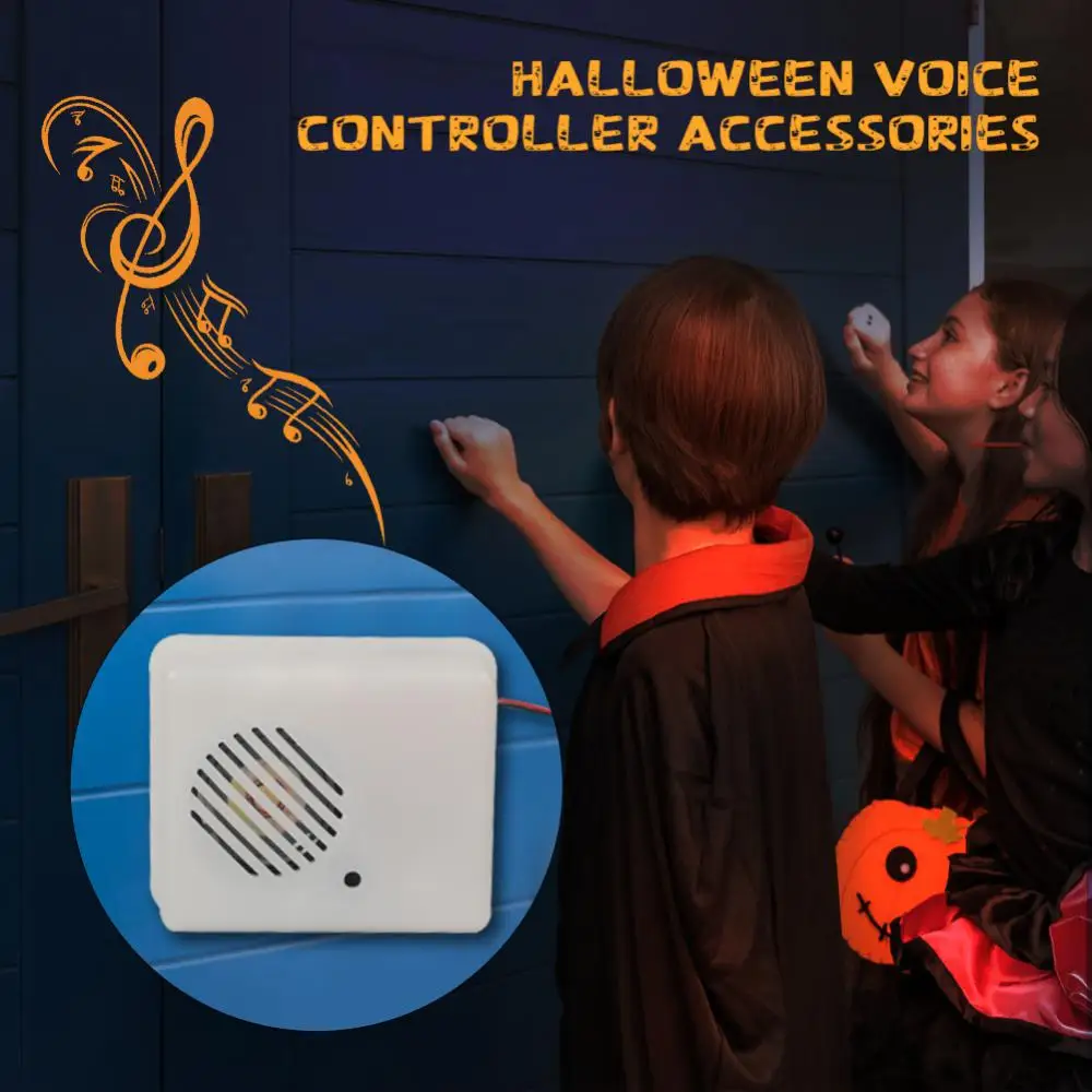 Halloween Sound Sensor Scream Speaker Horror Screaming Tricky Voice-activated Props Scary Sound Sensor For Halloween Party Decor