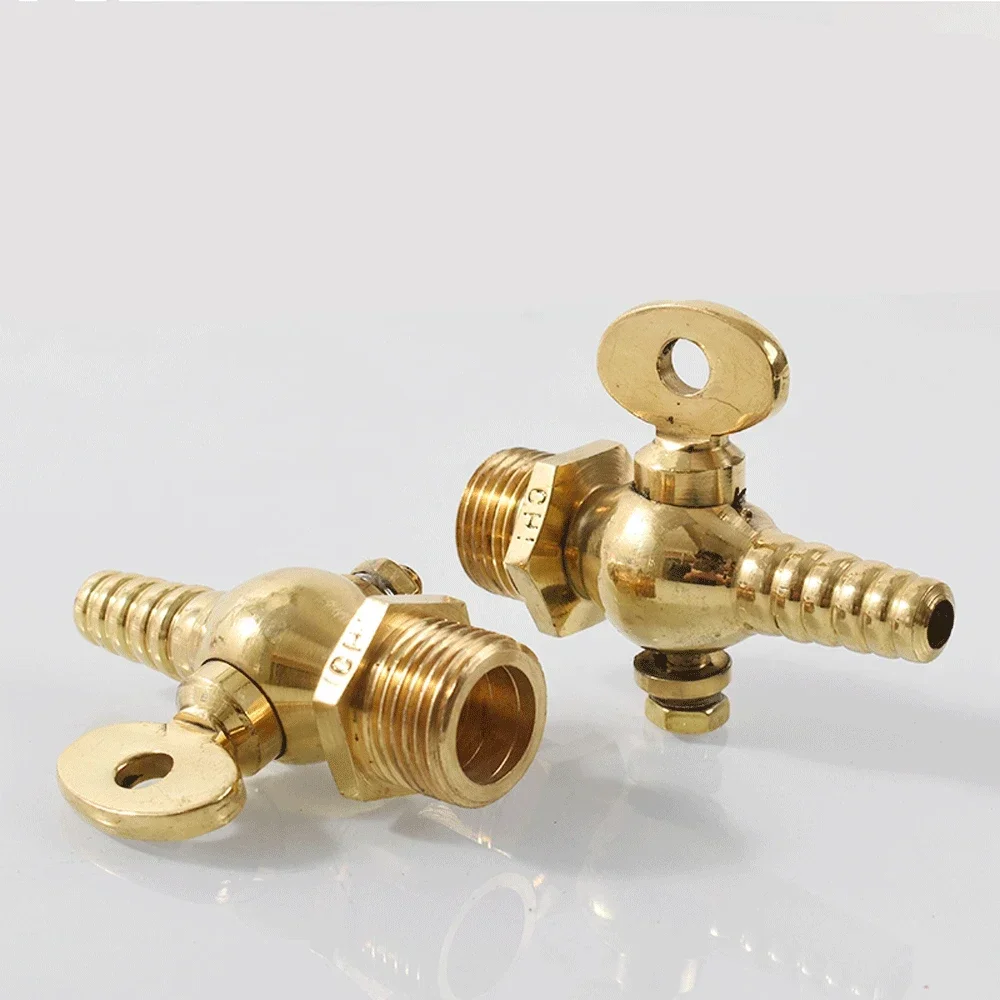 1/8 "1/4" 3/8 "1/2" 3/4 "BSPP 남성 8mm 10mm 12mm 호스 바브 테일 황동 고정 페콕 탭 스위치 밸브 보트 연료