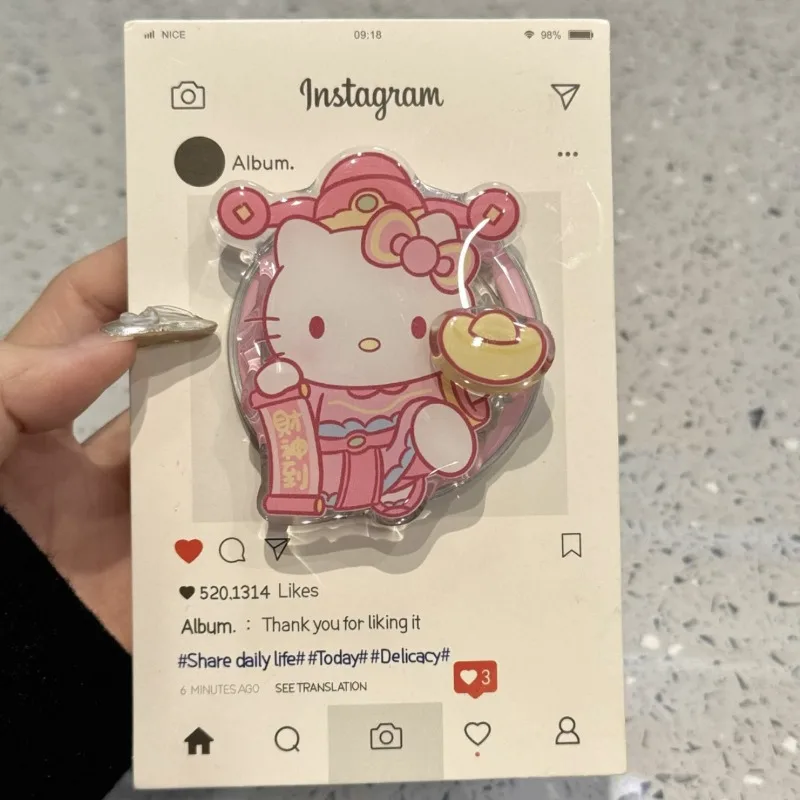 

Kawaii Sanrio Hello Kitty вращающийся магнитный держатель Grip Tok подставка для телефона держатель поддержка iPhone для Pad Magsafe Smart Tok