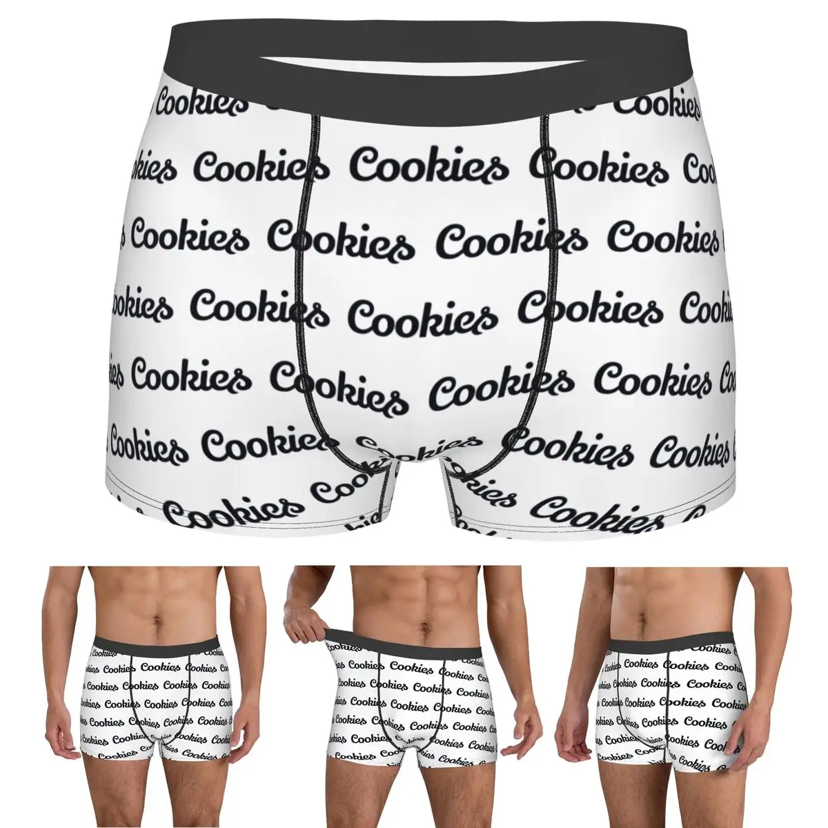 

Boxer Underpants Shorts Cookies Panties Men Breathable Underwear for Homme Man Boyfriend Gift