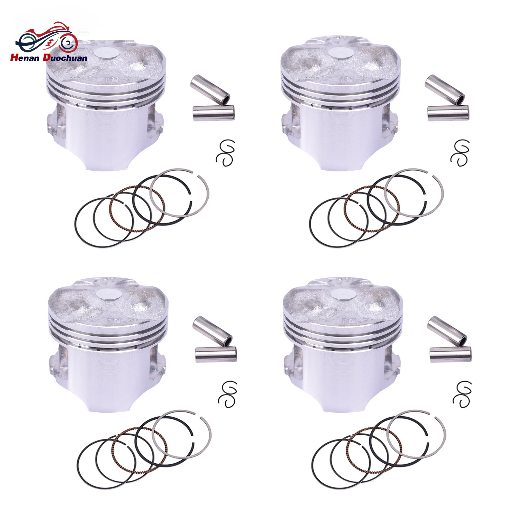 

4set 48.5mm 48.75mm 49mm 49.25mm 49.5mm STD +25 +50 +75 +100 0.25 0.75 Motorcycle Piston Rings For Honda KAZ OEM 13101-KAZ-000