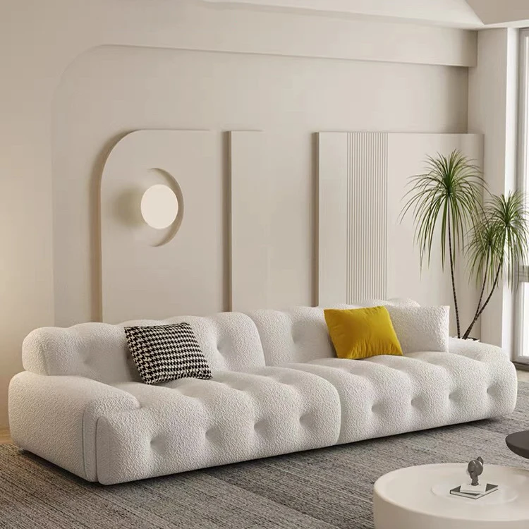 

Beige Apartment Hotel Reception Modern Couch Sofa Set Living Room Furniture Compressed Sofa