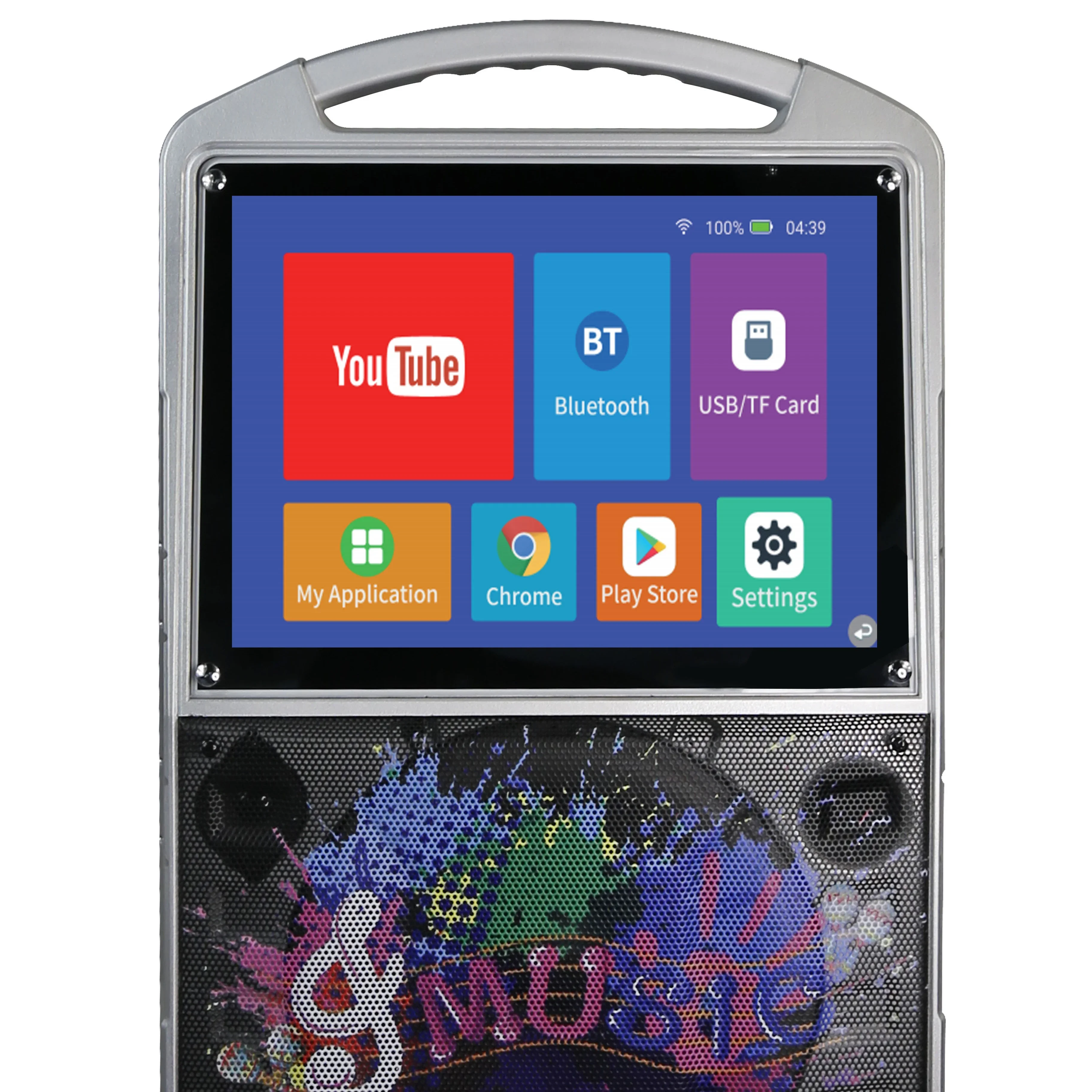 14 Inch Touch Screen Android Karaoke Equipment Single 10 Inch 40W Woofer Bluetooth Wireless Video Audio Playback KTV Player