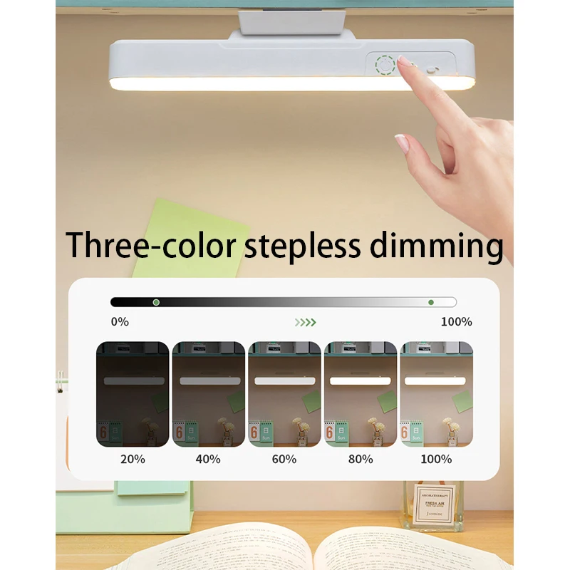 LED Desk Lamp Upright 20W 5V USB 25CM Rechargeable Eye Protection Table Lamps Portable Bedroom Reading Makeup Mirror Wall Light