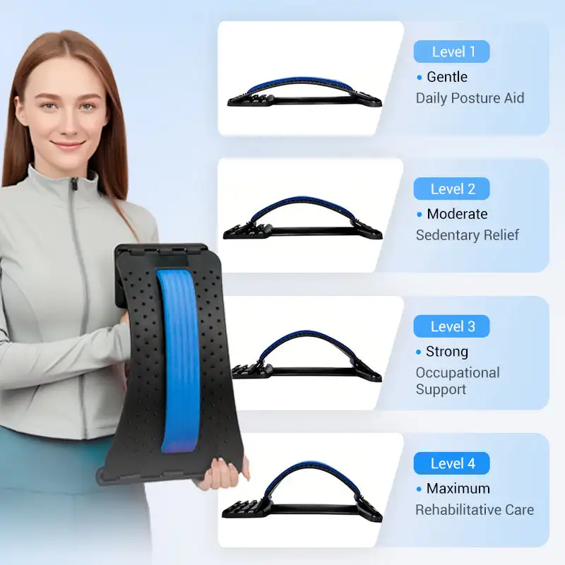 

Lumbar Back Soothing Device Stretch Lumbar Spine Relieve Nerve Compression Magnetic Massage Lumbar Vertebrae Back Corrector