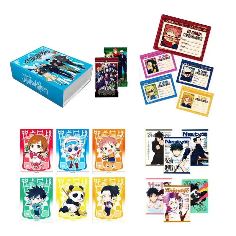 Jujutsu Kaisen Collection Card Fantasy Sea Culture Gold Metal Magazine Glue Children Booster Box Anime Games Cards