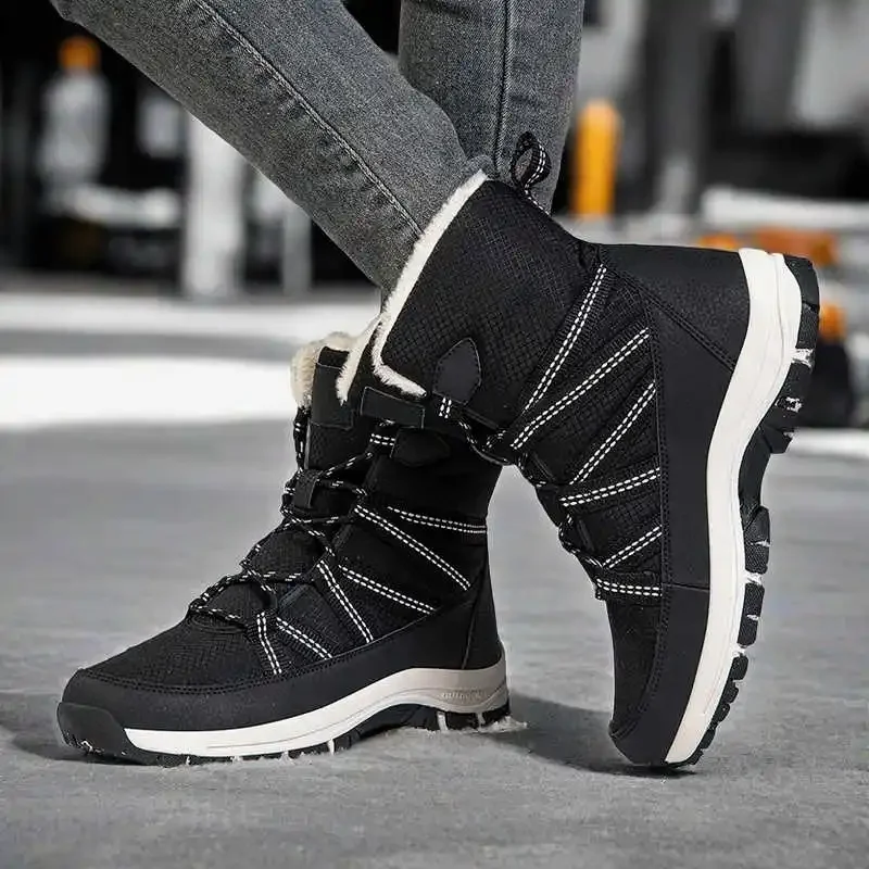 

Warming High-top Women's Sneakers Vulcanize Bearfoot Running Shoes Basket Skate Sports Foreign Sepatu Outings Snearkers