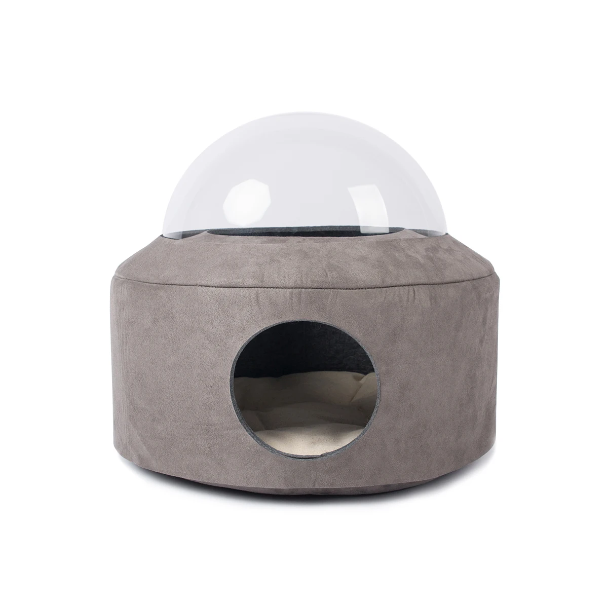 

Space Capsule Cat Nest Winter Warm Deep Sleeping Nest Removable and Washable Felt Pet Nest