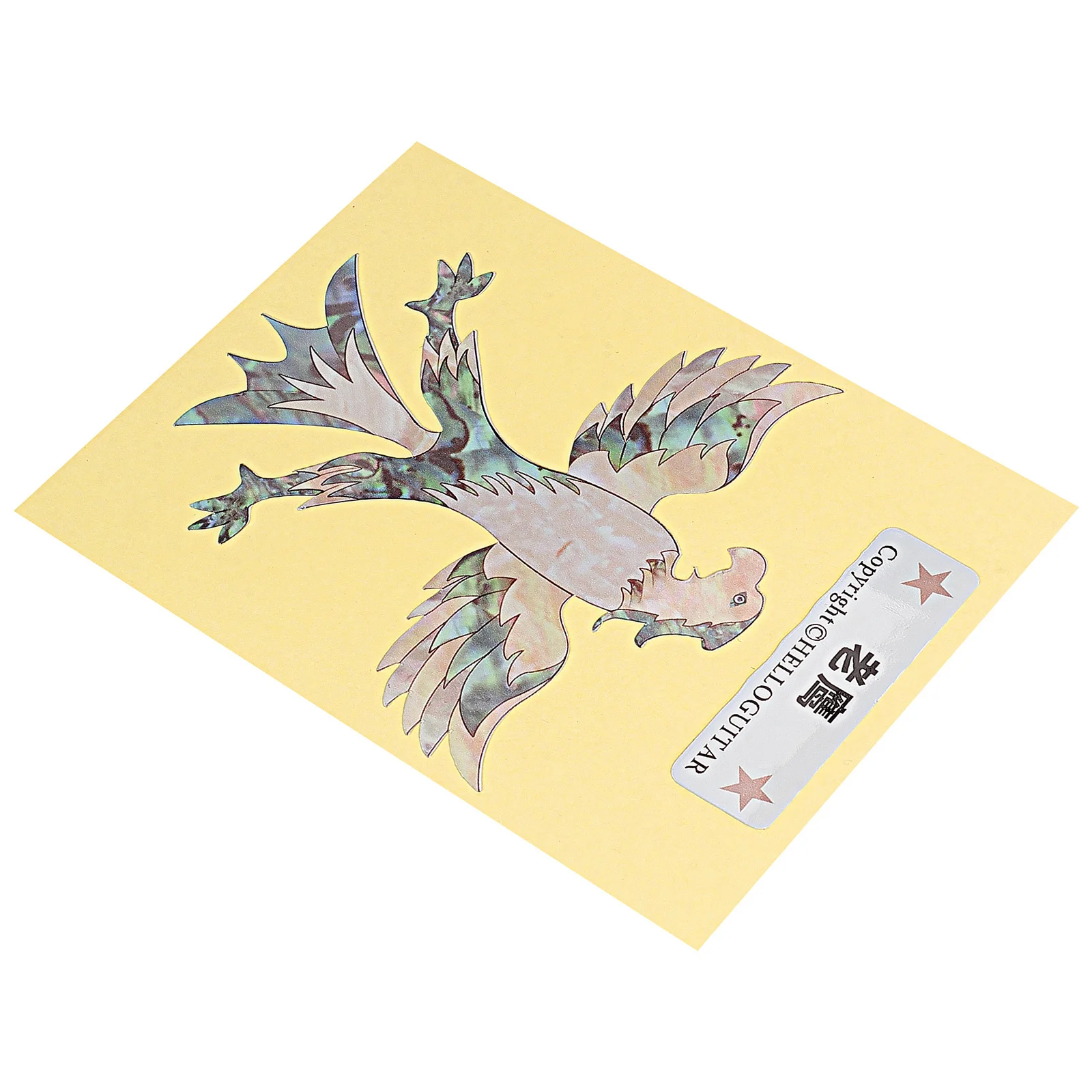 Guitar Sticker Eagle Pattern Diy Pvc Animal Design For Guitar Headstock Decorative Decal Musical Instrument Accessories