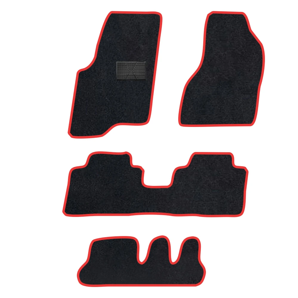 حصيرة أرضية السيارة لسيارة شيفروليه كابتيفا 2019-الحاضر C100 C140 دايو وينستورم هولدن كابتيفا 7 مقاعد بوليستر من جلد الغزال مضاد للانزلاق باللون الأسود