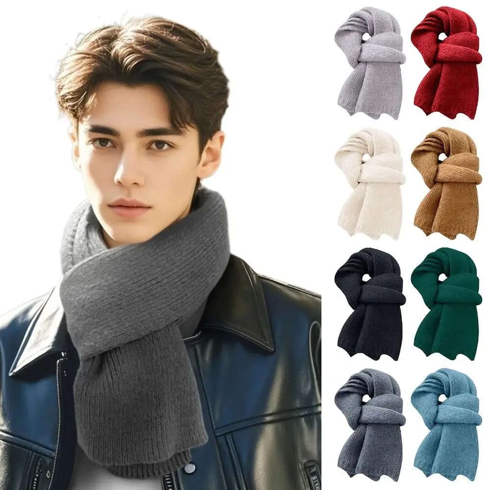 منديل التفاف بلون وشاح متماسكة يندبروف رشاقته وشاح للرقبة أنبوب دافئ شتاء دافئ