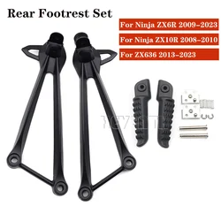 Rear Footrest Pedal Bracket For Kawasaki Ninja ZX6R 2009-2023 ZX636 2013-2022 ZX10R 2008-2010 Motorcycle Accessories Foot Pegs