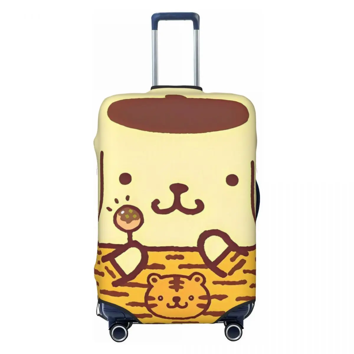 

Cute Cartoon Pom Pom Purin Pattern Suitcase Cover Business Vacation Practical Luggage Case Protection