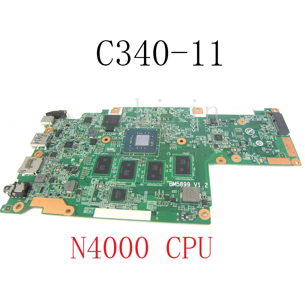 

for Lenovo Chromebook C340-11 Touch Laptop motherboard With N4000 CPU 4G RAM 32GB SSD 5B20S42666 BM5899 V1.2 100% test work