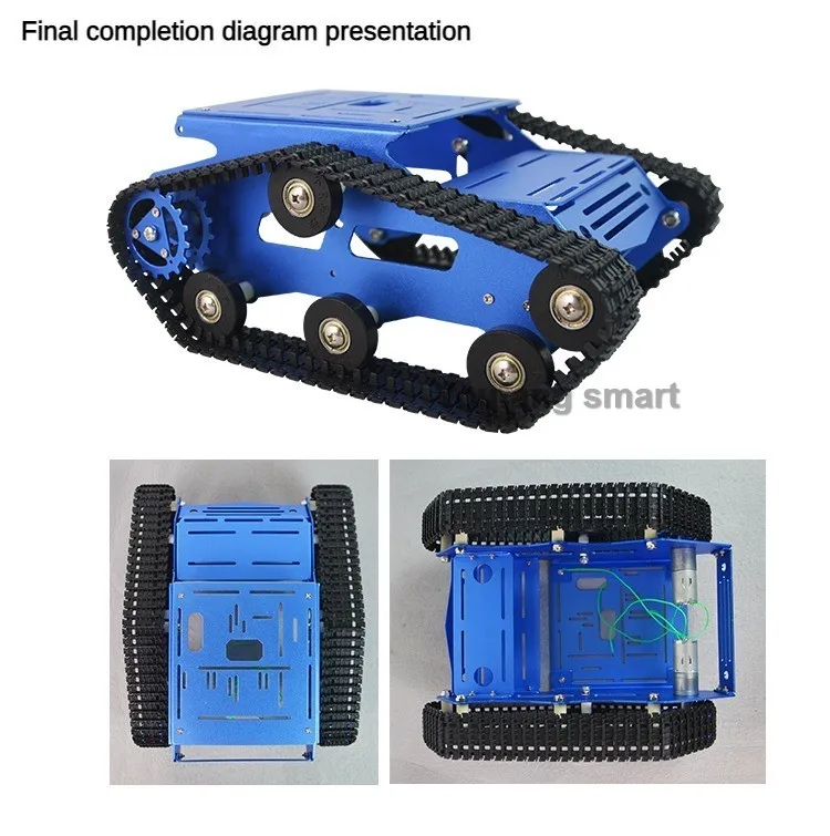 5-10 kg PayLoad Metall Tank Chassis Track mit Dual 12 V DC Motor Roboter Auto für Arduino Raspberry Pi Roboter DIY Kit RC Tank Projekt – Detail 27