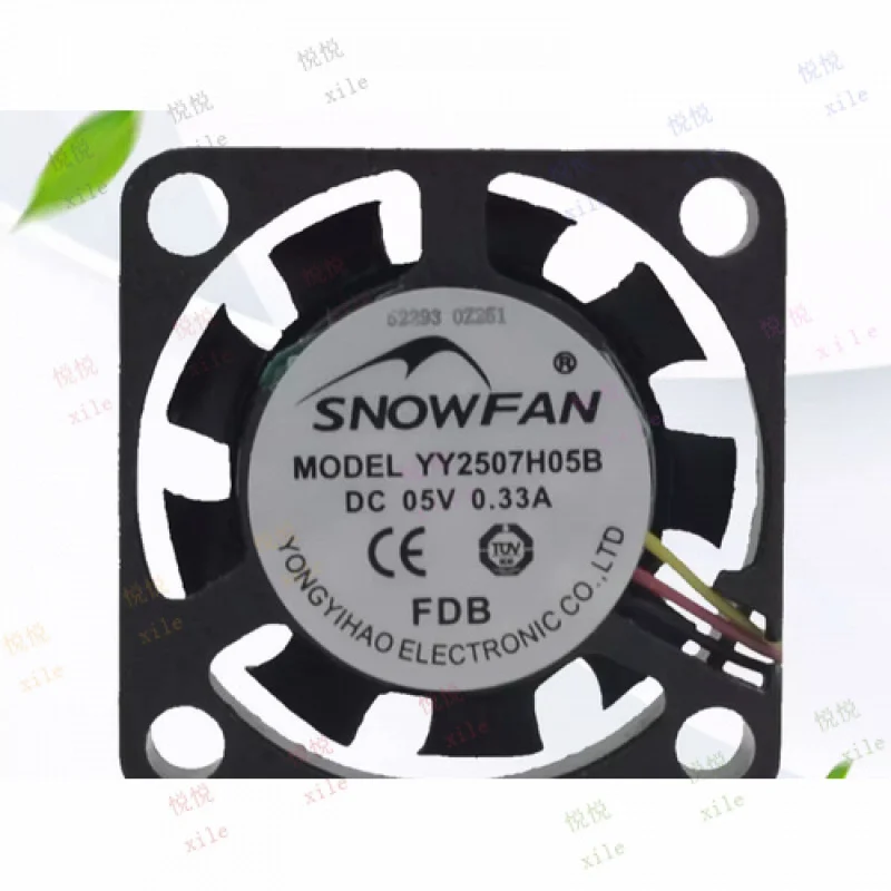 L L لـ SNOWFAN YY2507H05B DC5V 0.33A 14000 RPM 3-Wire مروحة تبريد