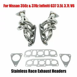 Stainless Race Exhaust Headers Manifolds For Nissan 350z & 370z Infiniti G37 3.5L 3.7L V6