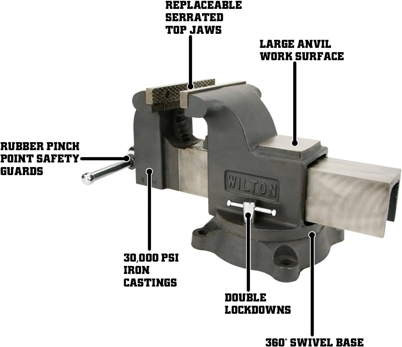 Wilton Shop Bench Vise, 8